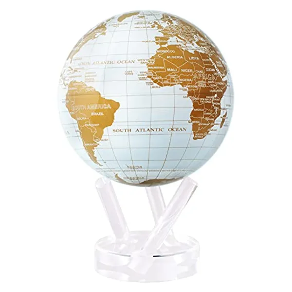 MOVA 6" White & Gold Globe
