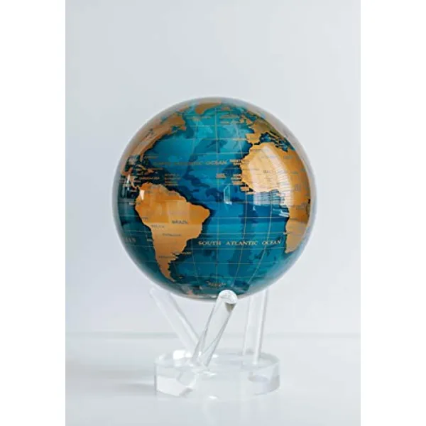 MOVA 6" Blue & Gold Map Globe