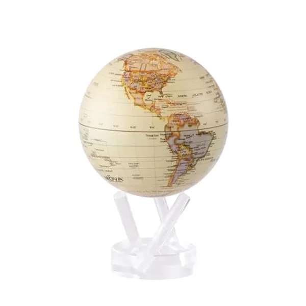 MOVA Antique High Gloss 4.5" Solar-Powered Globe