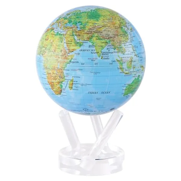 MOVA Globe Blue Green Earth World Map 6" with Base