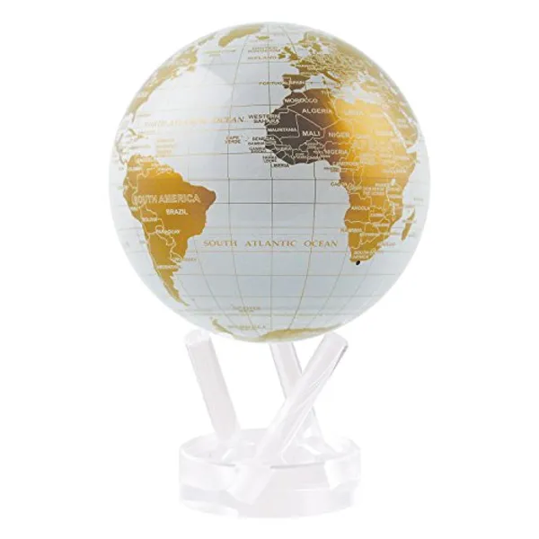 MOVA 4.5" White & Gold Globe